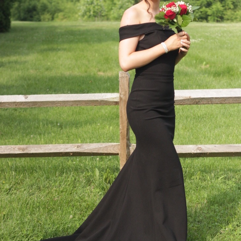 Sherri Hill Off-the-Shoulder Prom Dress